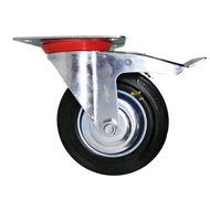 Xander 6 inch Rubber Trolley Wheels - Trolley Wheels with Brakes
