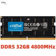 Crucial RAM 32GB DDR5 4800MHz CL40 หน่วยความจําแล็ปท็อป CT32G48C40S5