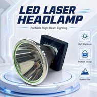 LED Laser Headlamp with Digital Power Display, Aluminum Alloy, Dual Switch, Gesture Control, 3 Light