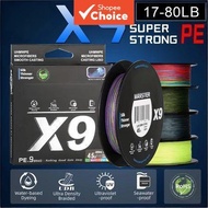 MATEER X9 9- 150m/200m/300m PE     17-80  MATEER X9 Tali Sulam 9 Helai 150m/200m/300m Licin PE Multi