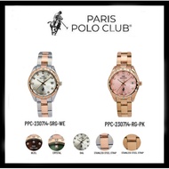 Paris Polo Club นาฬิกาผู้หญิง สายสเตนเลส  รุ่น PPC-230714 *ส่งฟรี*