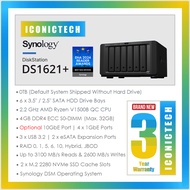 0TB SYNOLOGY Diskstation DS1621+ 6-BAY Diskless Nas or DS224+ DS423+ DS723+ DS923+ DS1522+ DS1621+ D