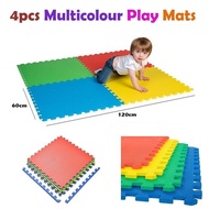 💝4 pcs 60cm x 60cm x 1.2cmPlaymate Puzzle Mat 60cm Eva Mat Baby Playmat Puzzle Baby Puzzle Mat Play 