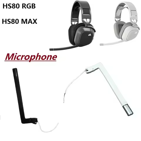 Original replacement Headphone Microphone For CORSAIR HS80 RGB/HS80 MAX Gaming Headset Mic,headset r