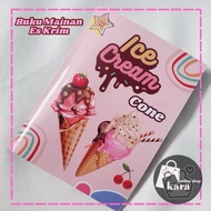 RISAOSHOP - Ice Cream Cone Educational Toy Book, Ice Cream Book
