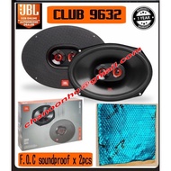 Club 9632 Club Series 6"x9" 3-Way Car Speakers - 85 Watts RMS 255 Watts Peak Power (Free Soundproof 