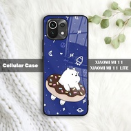[MC03] Glossy Case Xiaomi Mi 11 11Lite 4G 5G | Glass Effect Glossy Phone Case | Case HP Premium Softcase Hardcase Cool Cute | Cellular Case HP HD Image We Bare Bears