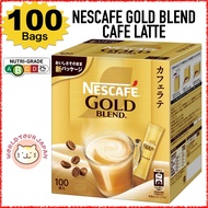 [ Instant Coffee ] Nescafe Gold Blend Cafe Latte 100P / Use Regular Soluble Coffee / Powder / Ready To Drink / Easy to make / Soluble in water or milk / For Hot or Iced Coffee / DIRECT FROM JAPAN