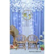 Dekorasi lamaran backdrop/nikah/wedding/aqiqah