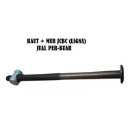 Knock Down Bolt Nut M 6 x 75 mm Ligna JCBC Black Knockdon L Key Bolt Nut JCBC M 6 x 7.5 cm Bed Frame