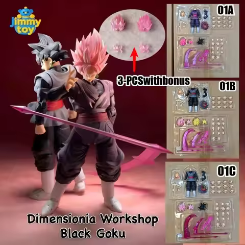 In Stock Dragon Ball Black Goku Fused Zamasu Goku Black Dimension Workshop DIMENSIONIA 01A /B/C God 