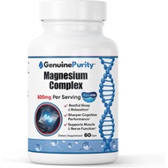 Magnesium Complex plement with Aquamin - Magnesium Citrate, Glycinate & Hydroxide - ports Muscle Fun