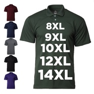 GILDAN X HYDT 8XL 9XL 10XL 12XL 14XL Plus Size Unisex Microfiber Polo Tee/Jersey Polo/Baju Berkolar/
