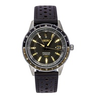 Seiko Presage Style60s GMT Calf Leather Strap Black Dial Automatic SSK013J1 Mens Watch