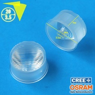 20mm bead pattern lens clear cree osram lens