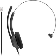 Cisco Headset 321 RJ9, Wired Single On-Ear Headphones, RJ9 Connection for Cisco IP Phone, Carbon Black, 2-Year Limited Liability Warranty (HS-W-321-C-RJ9), Adjustable