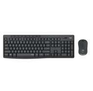 KEYBOARD & MOUSE (คีย์บอร์ดและเมาส์ไร้สาย) LOGITECH (MK295) WIRELESS SILENT GRAPHITE
