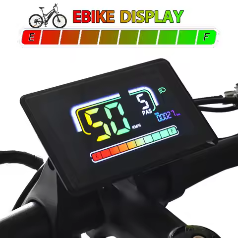 H6C-2【UART2】 E Bike LCD Computer Color Gradient Digital Speedometer Odometer for Electric Bicycle Bi