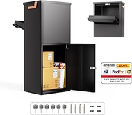 Merapi Parcel Drop Boxes for Outside, 15.24" x 11.42" x 35.47" Cold-Rolled Sheet Package Delivery Bo