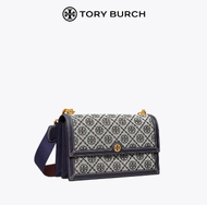 TORY BURCH T MONOGRAM กระเป๋าสะพายไหล่ขนาดกลาง jacquard Messenger กระเป๋าผู้หญิง 81863