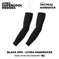 SCH Tactical Handsock Black Ops - Lycra Handsocks PDRM Combat Special Force Operasi VAT69 Komando Ri