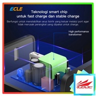 [BEST] ECLE Adaptor Charger 3 USB Port Fast Charge Quick Charge