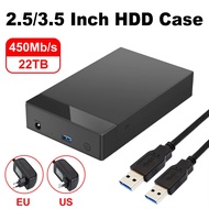 3.5'' HDD Case SATA to USB 3.0 Adapter External Hard Drive Enclosure for 2.5" 3.5" SSD Disk 450Mb/s 