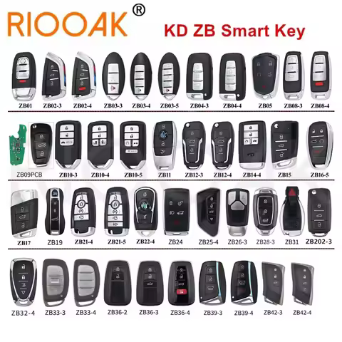 KEYDIY KD Smart Key ZB Remotes ZB01/ZB02/ZB03/ZB16/ZB26/ZB32/ZB39/ZB42Multiple for KD-X2 Key Program