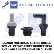 Suzuki Multicab/Transformer DA52 DA62 DA63T DA64V DA64W DA17V DA17W PCV Valve with Free Rubber Seal