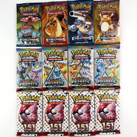 30Pcs/set Pokemon Card Prismatic 151 Evolutions English Booster Battle Pokemon Card Game Carte Tradi