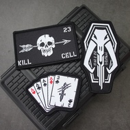 NY Forward Observation Group FOG Ace of Spades Mini Combat Identification Badge Manloda Man 3D  Velc