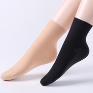 丝袜女夏季120D天鹅绒棉底防滑耐磨中筒防勾丝春秋款肉黑色短袜子Stockings women's summer 120D velvet cotton bottom guard20260120