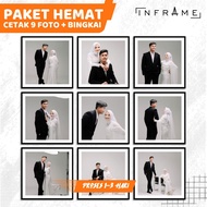 [9 PHOTO PRINT PACKAGE] PHOTO PRINT INFRAME + PHOTO PRINT PHOTO FRAME DISPLAY FRAME 15x15 20x20 CM