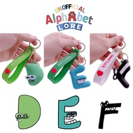 Kids Alphabet Lore Keychain Figures Toy Cartoon Key Ring Bag Pendant Doll Gifts