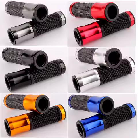 Evomosa Universal 7/8" 22MM CNC Motorcycle Handlebar Grip Handle Bar Motorbike Handlebar Grips 6 Col