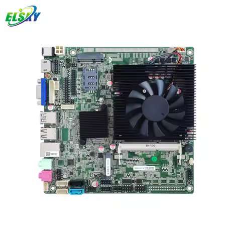 ELSKY Mini-ITX Motherboard 1151 with CPU Haswell 4th Gen Core I5-4200M 4300M DDR3 Max 8GB Realtek 81