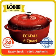 🔥In Stock🔥 6 Quart LODGE Enameled Cast Iron Dutch Oven | 💯% Authentic