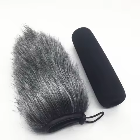 Outdoor Artificial Fur Wind Microphone Cover Muff Windscreen Sleeve Shield For Rode VideoMic Go Dead