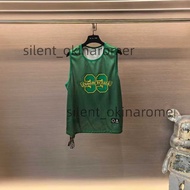 Chrome Hearts 克羅心新款綠色小馬蹄網眼運動背心美式復古雙面籃球背心尺碼： S M L XL