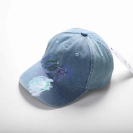 nón kết mũ lưỡi trai jean denim thêu cá sấu thời trang