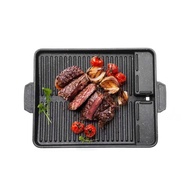 SKW BBQ GRILL Korean Barbeque Grill Plate (Rectangular Grill Pan) Heavy Duty