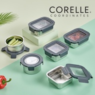 Corelle Airtight Stainless Steel Food Storage Container 6p Dishwasher Safe