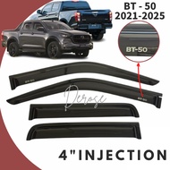Mazda BT50 2022 2025 New Mazda BT50 Door Visor OEM 2.0mm Thickness 10cm Widths Window Air Press