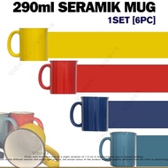 Asoga Ceramic Camper Mug 290 ml/Cawan Seramik Asoga 1 set 6 pcs