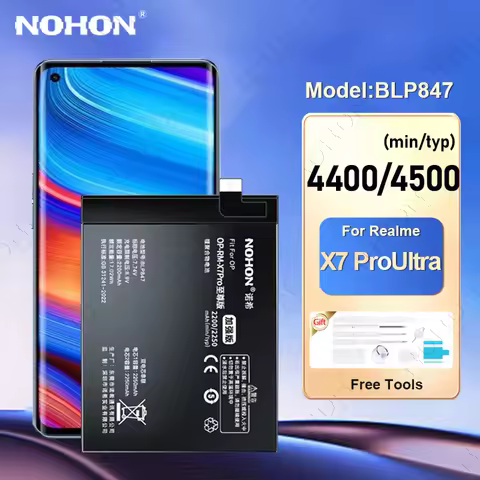 NOHON BLP847 BLP799 Battery For Oppo Realme X7 Pro Ultra X X2 X5 X5 Pro X7Pro RealmeX7 Pro Phone Bat