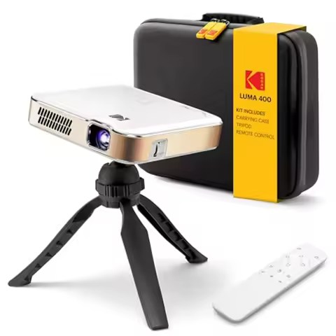 Luma 400 Smart Portable Projector with Android 9.0 OS and Native 720p HD Resolution for Home Cinema 