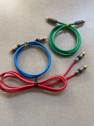 Canare Made In Japan 003 L-4CFB Cable HiFi 音響 訊號線  （藍色83cm /綠色106cm/紅色150cm ）藍/綠$180 一條 紅色$250 Monst