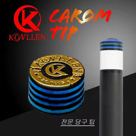 Konllen-Carom Cue Tips, 14mm, 9 Layers Pigskin, M for Libre, 3 Cushion Pool Cue Tip, Billiard Pool A