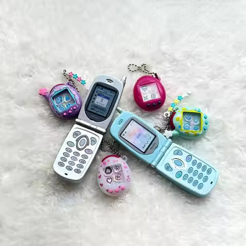 Original In-Stock Japan TOYS SPIRITS Mini Flip Phone Recorder PLUS Version Phone Shape Gacha Retro M