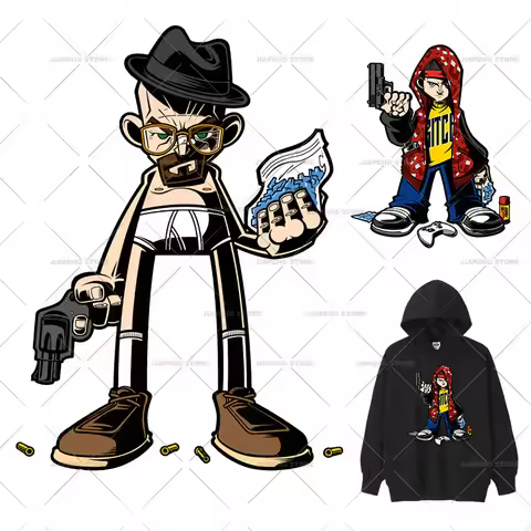 Breaking Bad Heat Transfer Vinyl Sticker Iron on Transfers for Clothes Jacket Hoodie Walter Hartwell